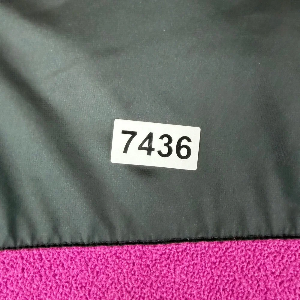 The North Face Fleece Pullover Kids L 14/16 Denali Magenta Black Quarter-Zip